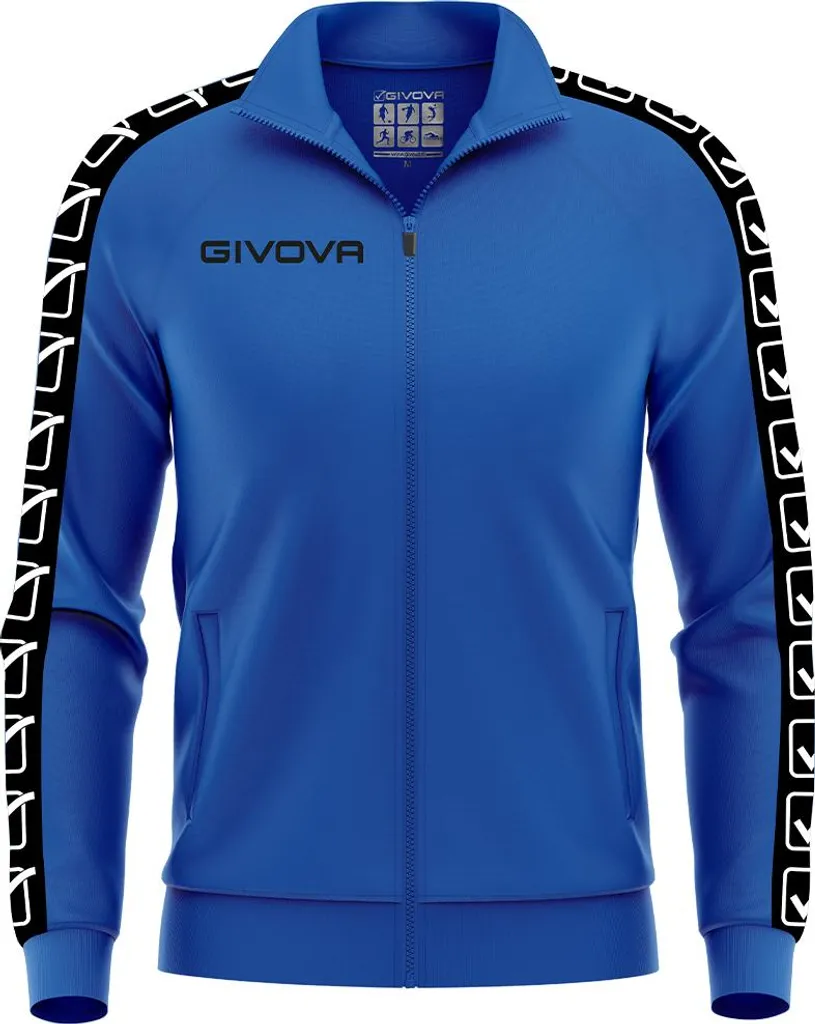 Veste Homme Blanche 4XL Givova en Maille Tricot Respirante et Confort