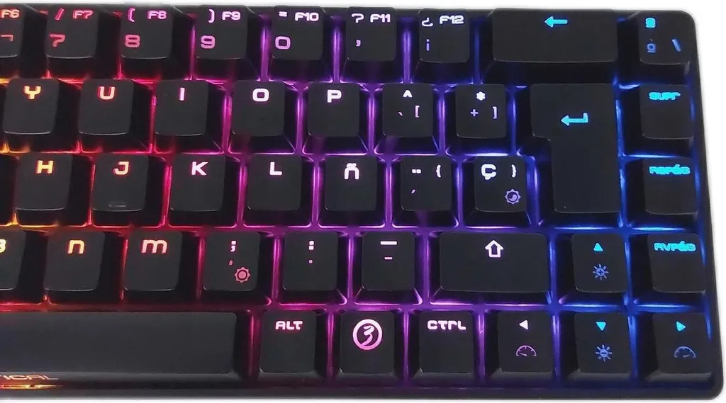 Mini Clavier Mécanique Ozone Tactical Noir : RVB, USB-C/BT, Sans Pavé