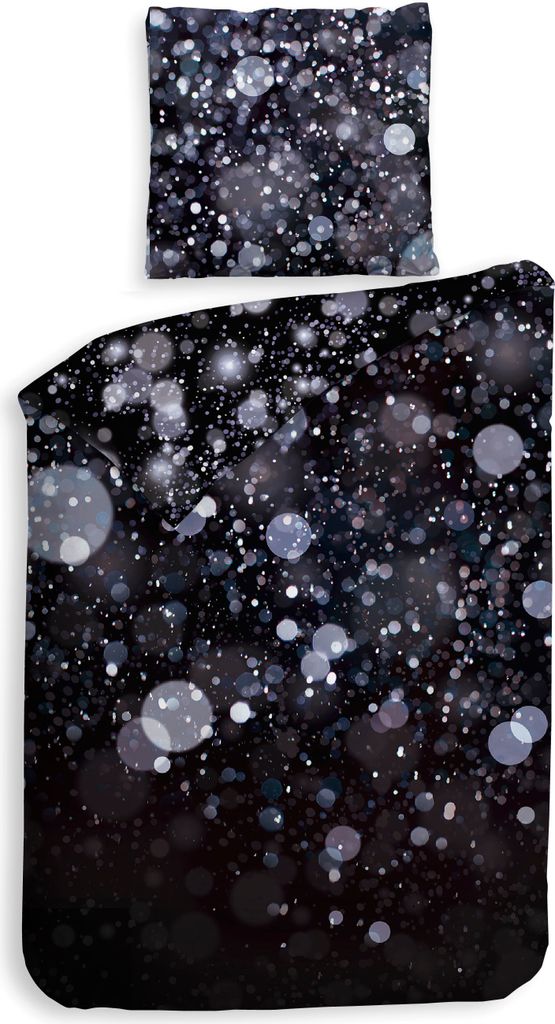 Heckett and Lane Gabin Bettwäsche 135 Black Bettwäsche 1 x Bettbezug 135x200 + 1 x Kopfkissenbezug 80x80 Black Gepunktet schwarz