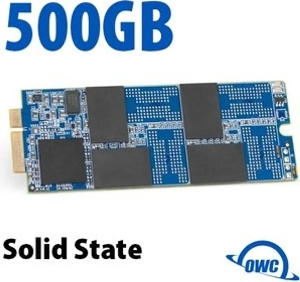 Disque Flash SSD OWC Aura Pro 6G 500 Go mPCIe Haute Vitesse pour Laptop