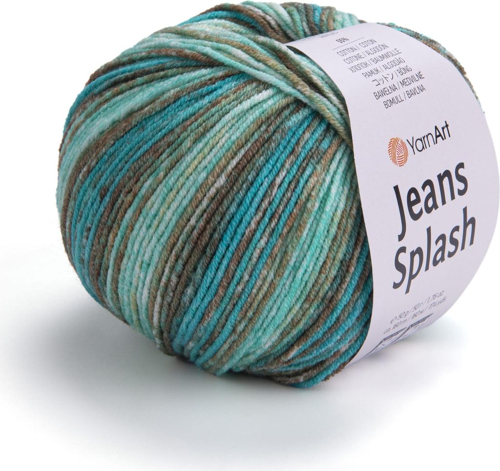 YarnArt Jeans Splash 961, Baumwolle 55%.Polyacryl 45%, Produktbild 