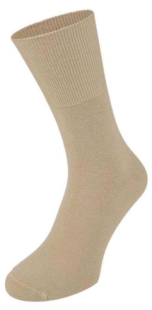 Baumwoll-Herrensocken ohne Gummi – Hellbeige – 39-41