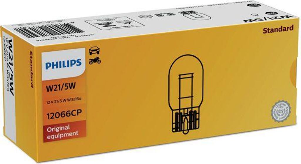 PHILIPS 12066CP Blinkerlampe OE YY04500889300 kompatibel mit 500, 500C, Mito, Camaro, Trax, Berlingo, C-Crosser, C-Elysee, C3, Jumper, Jumpy, Space...