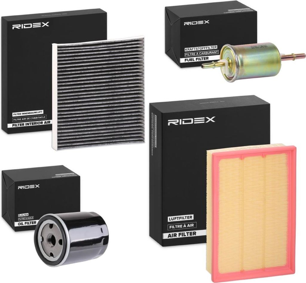 RIDEX Filterset Inspektionspaket Filtersatz für FORD Focus II Schrägheck (DA, HCP, DP) Focus II Kombi (DA, FFS, DS) FOCUS II Cabriolet