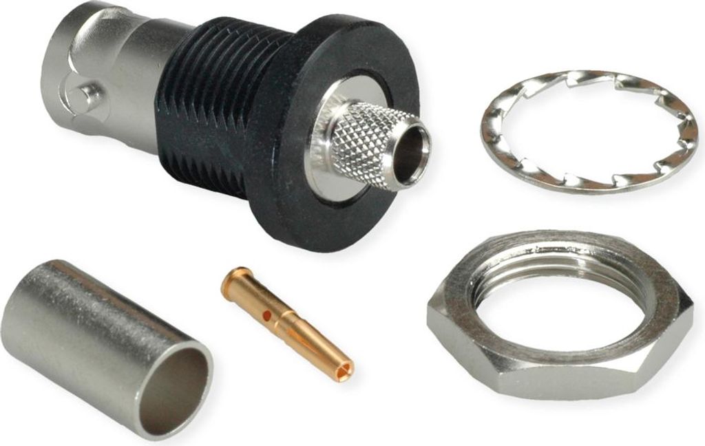 TELEGÄRTNER BNC-Kabeleinbaubuchse 75 Ohm für RG-59B/U, isoliert