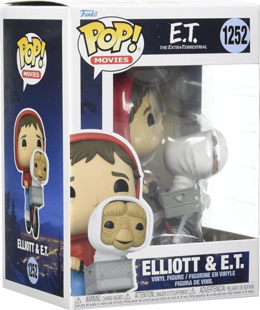 POP! E.T. - Elliott con E.T. in bicicletta (12,1 cm) Immagine del prodotto 