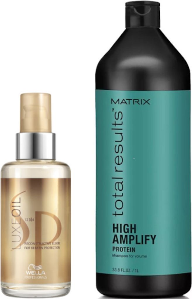 Wella Sp Luxe Oil Reconstructive Elixir 100ml + Matrix TR High Amplify Shampoo 1000ml