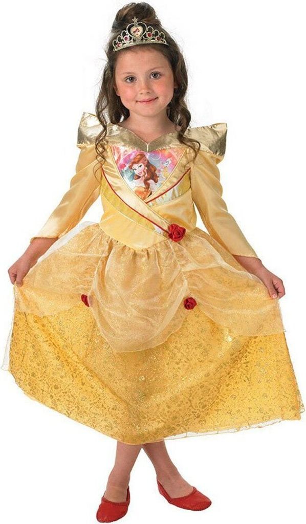 Disney Prinzessin Belle Glanzkostüm für Kinder Kindergröße: Produktbild 