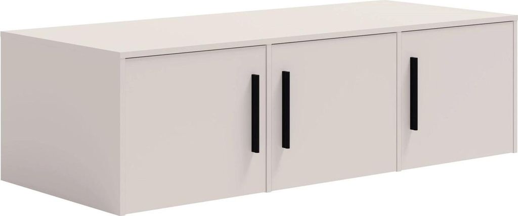 Modena Aufsatzschrank 150 cm – praktischer Schrankaufsatz mit 3 Türen, zusätzliche Stauraumlösung für Schlafzimmer, Flur und Ankleidezimmer (...