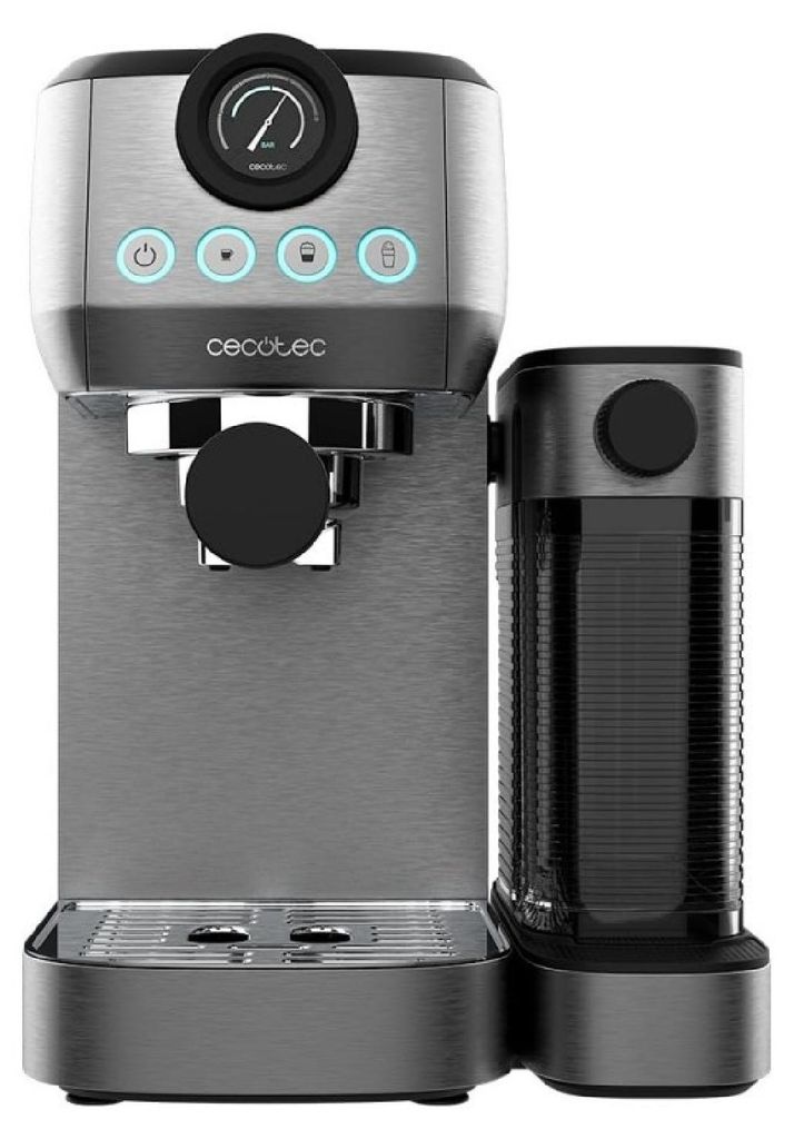 CECOTEC Cafetera PowerEspresso 20 Steel Pro Latte
