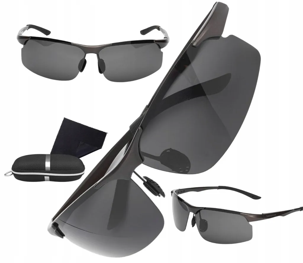 Occhiali Da Sole Oversize Con Lenti Polarizzate HD Antiriflesso, Protezione UV400, 2 Pezzi, Unisex