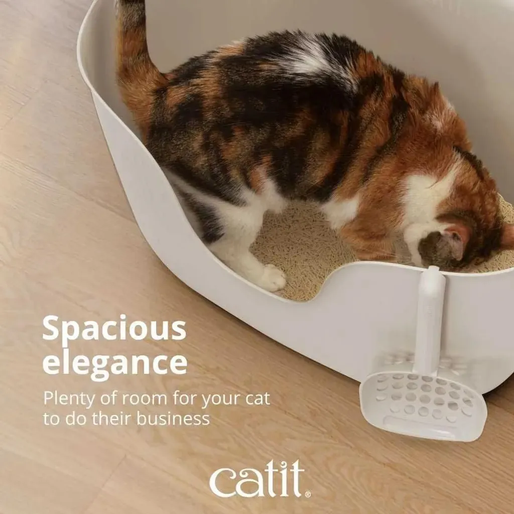 Bac à litière anti-odeur Catit Loo transparent pour une maison propre - 6