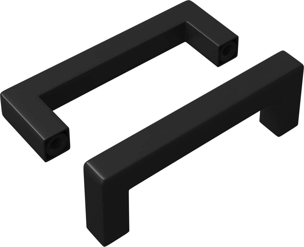 Möbelgriff 2 pcs Schwarz 110 x 12 x 36 mm Eisen