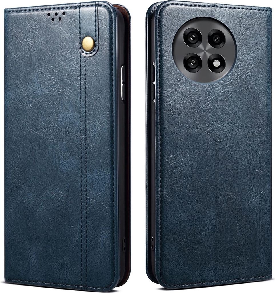 Hülle für OnePlus 13R/OnePlus Ace 5/Ace 5 Pro Leder Brieftasche Schutzhülle mit Standfunktion Blau