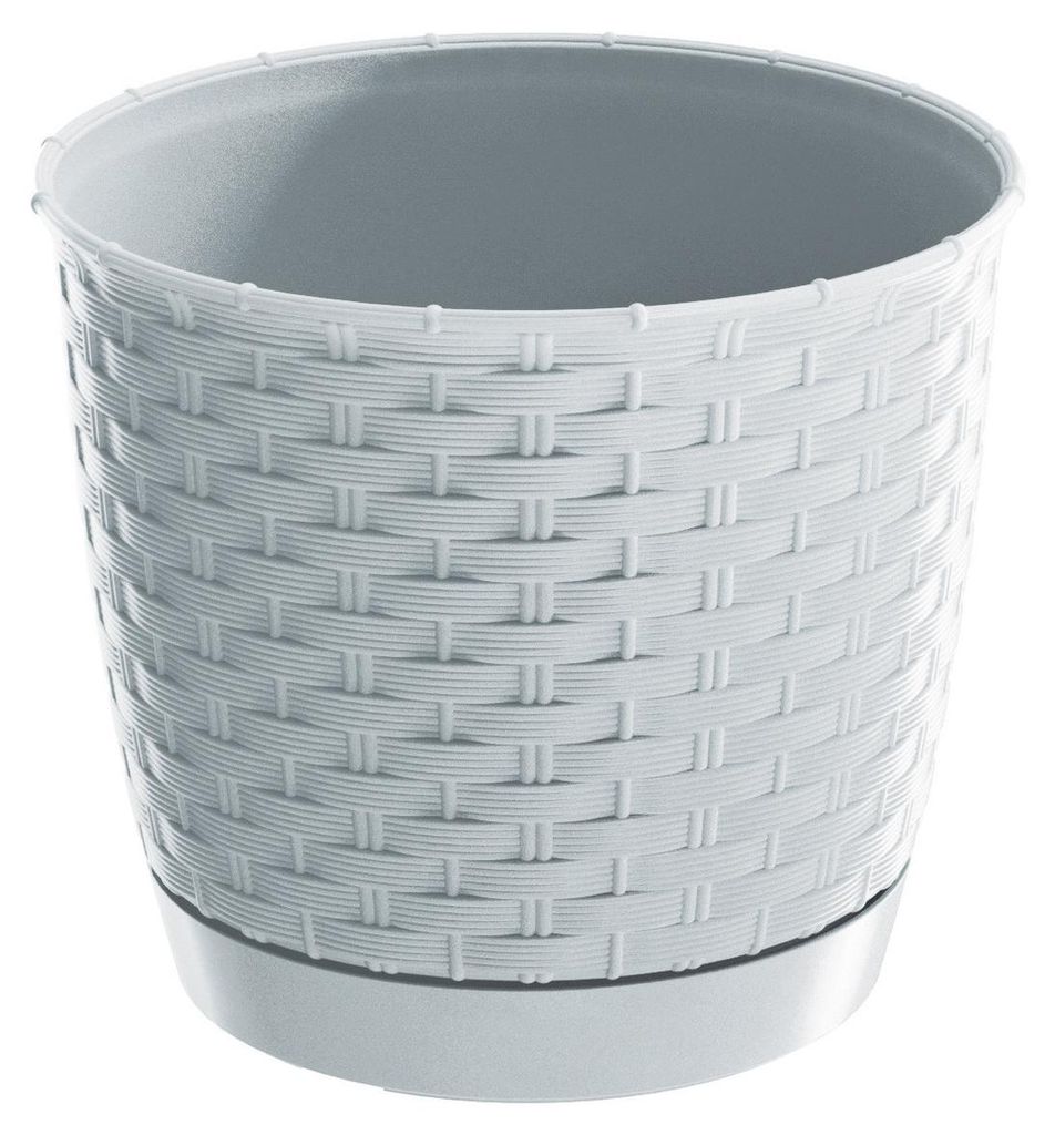 Ratolla Runder Blumentopf - Weiss - Pp-Drlo145B