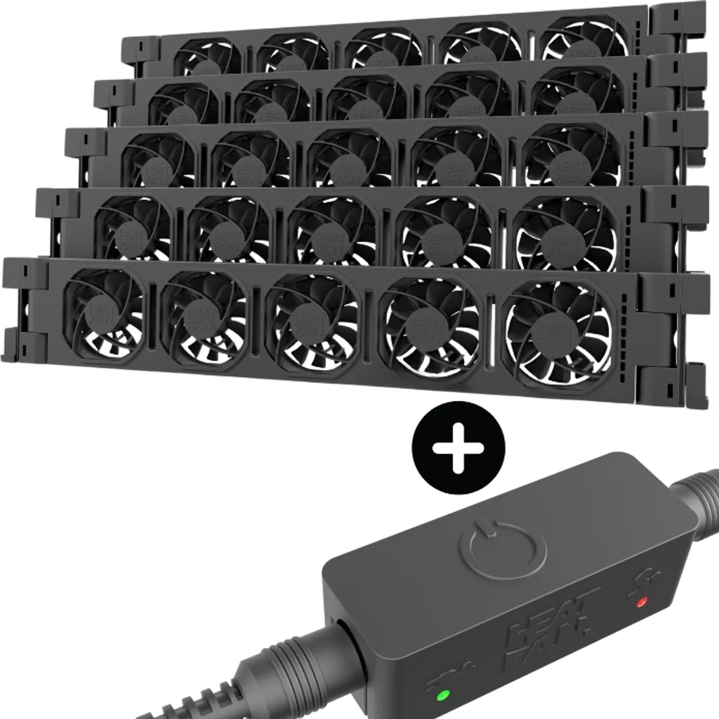 Ventilateur de radiateur Heatfan 5 Cinco noir pour économie énergie