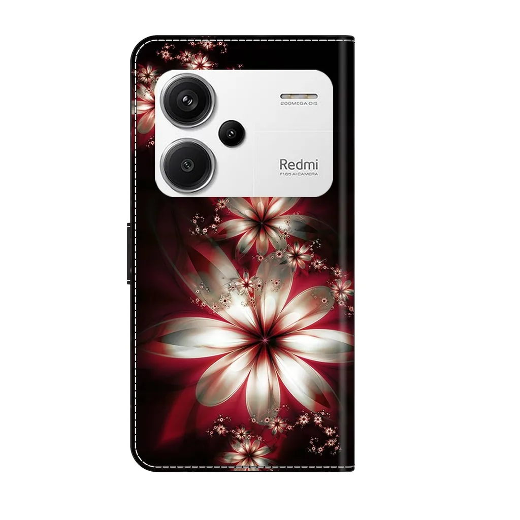 Custodia Elegante in Pelle per Xiaomi Redmi Note 13 Pro+ Motivo Goffrato - 7