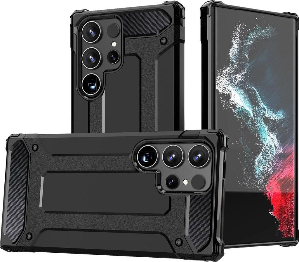 Pancerne Hybrydowe Etui Hybrid Armor Pokrowiec Na Xiaomi Redmi Note 14 5G - Czarne