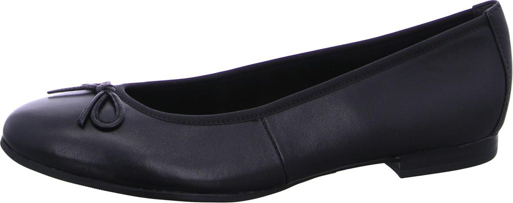 Tamaris Damen Ballerina klassisch Schleife Leder Produktbild 