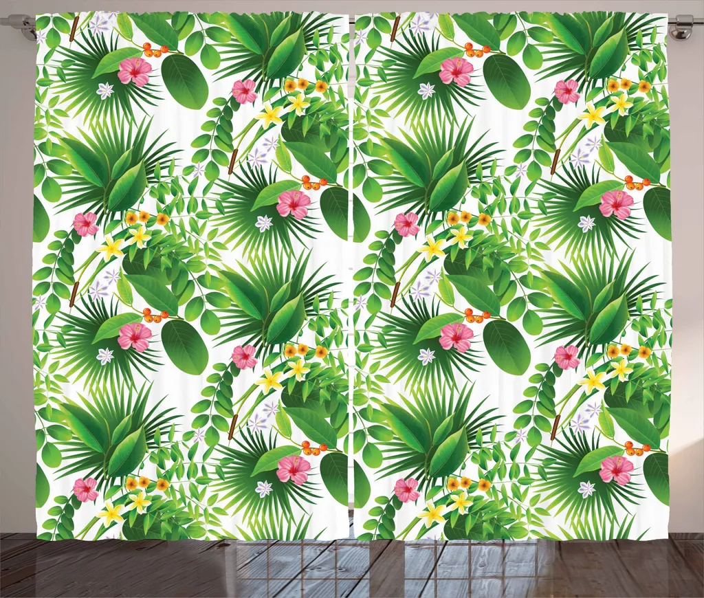 Tenda Rustica ABAKUHAUS Urwald 280x225cm | Stile Tropicale per Soggiorno