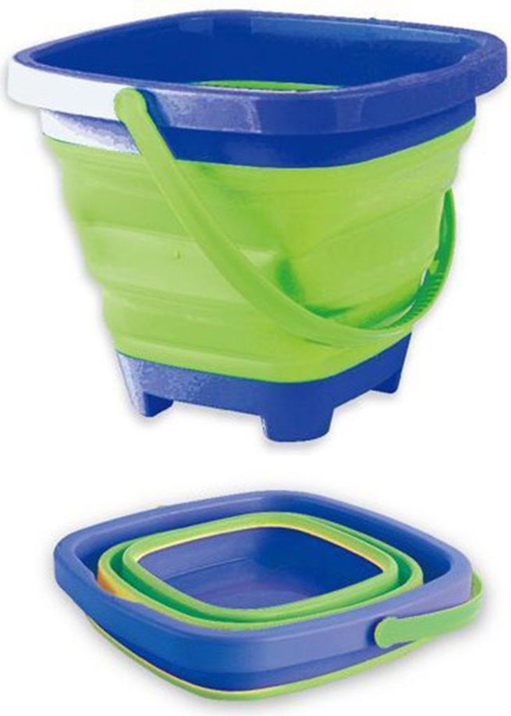 Multifunktionaler, faltbarer Strandeimer, Sandspielzeug für Kinder, erweiterbarer Kunststoffeimer