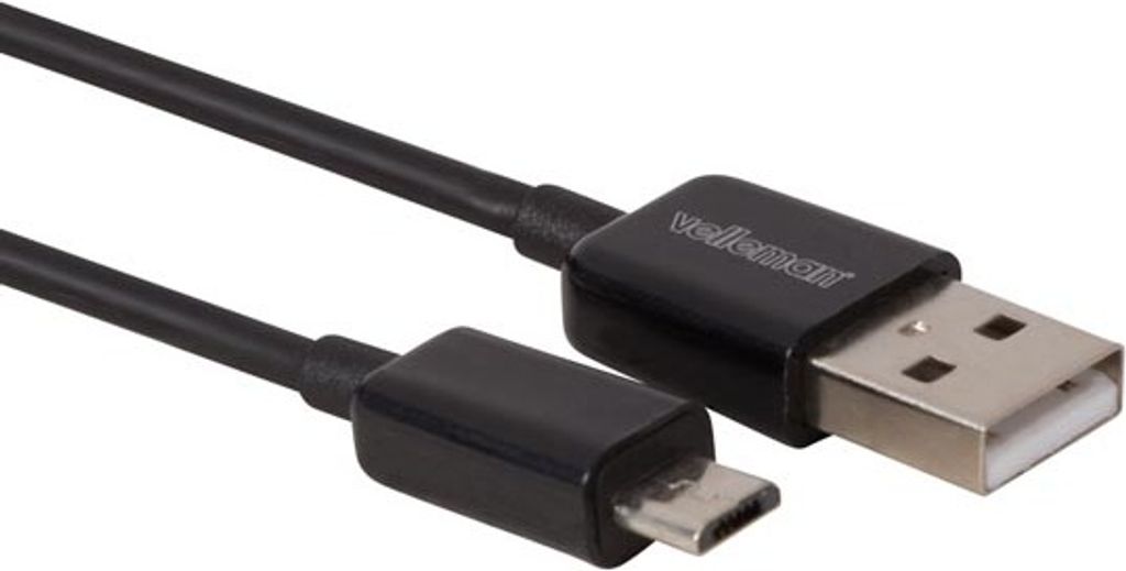 Sell-Out KABEL USB 2.0 A-STECKER AUF 5-POL. MICRO-USB STECKER - 2 m - SCHWARZ