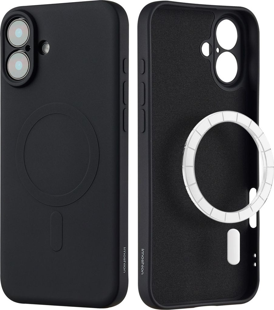 imoshion Color Back Cover mit MagSafe iPhone 16 - Schwarz Produktbild 