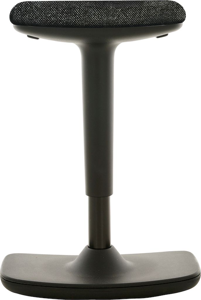 Schaukelhocker Charleston | Sitzhöhe 56-69cm | Tragfähigkeit 110kg | Polstersitze | konvex geformter Tellerfuß | Anthrazit