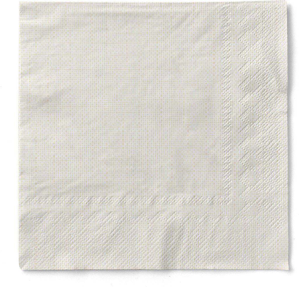 Sovie HORECA Serviette Mailand in Beige aus Tissue 33 x 33 cm, 3-lagig, 100 Stück