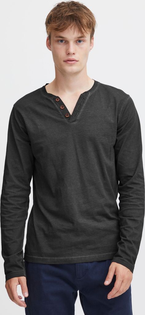 SOLID SDTinox Herren Longsleeve Langarmshirt Shirt mit V-Ausschnitt 100% Baumwolle Regular fit