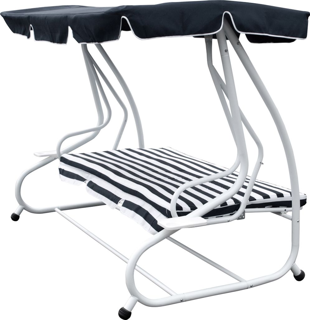 DEGAMO Hollywoodschaukel Gartenschaukel MIAMI 4-sitzer