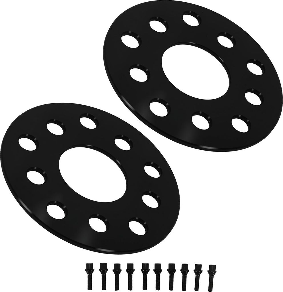 2pc Alu Distanzscheiben 5mm Paar for Audi TT M14x1.5 5x112 & 5x100 57.1mm