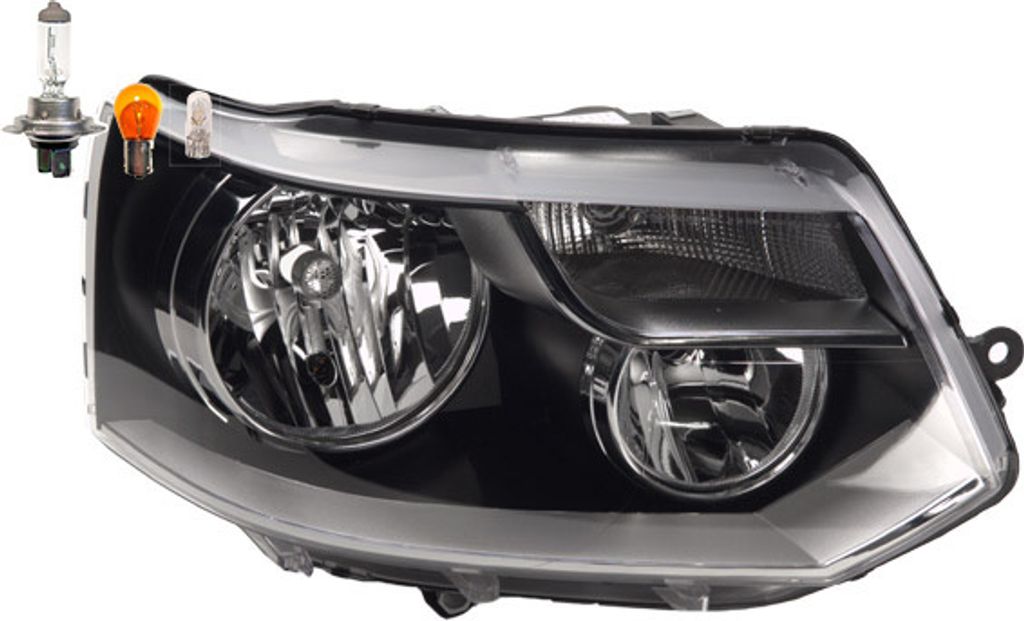 Johns, Scheinwerfer Halogen passend für VW Transporter T5 11/2009 - Rechts Leuchtmittel 7E1941016C 7E1941016AA 7E1941016G 7E1941016J 7E1941016K 7E...