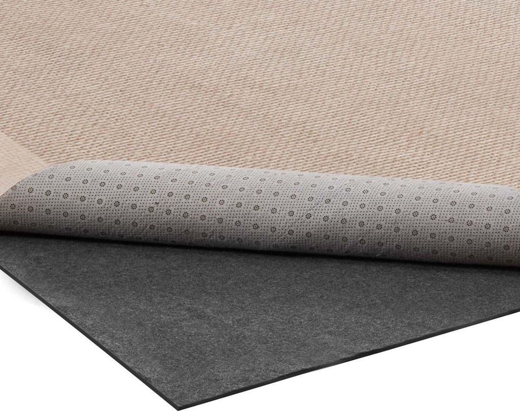 Teppichunterlage 3,05 x 4,27 m, rutschfeste Teppichunterlage, Teppichmattenpolsterung mit doppelseitigem Filzkissen und Gummigriff, Schutz für Har...