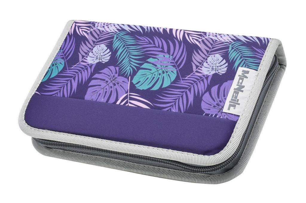 McNeill Federmäppchen Pencil Case with Pens Dschungel violett
