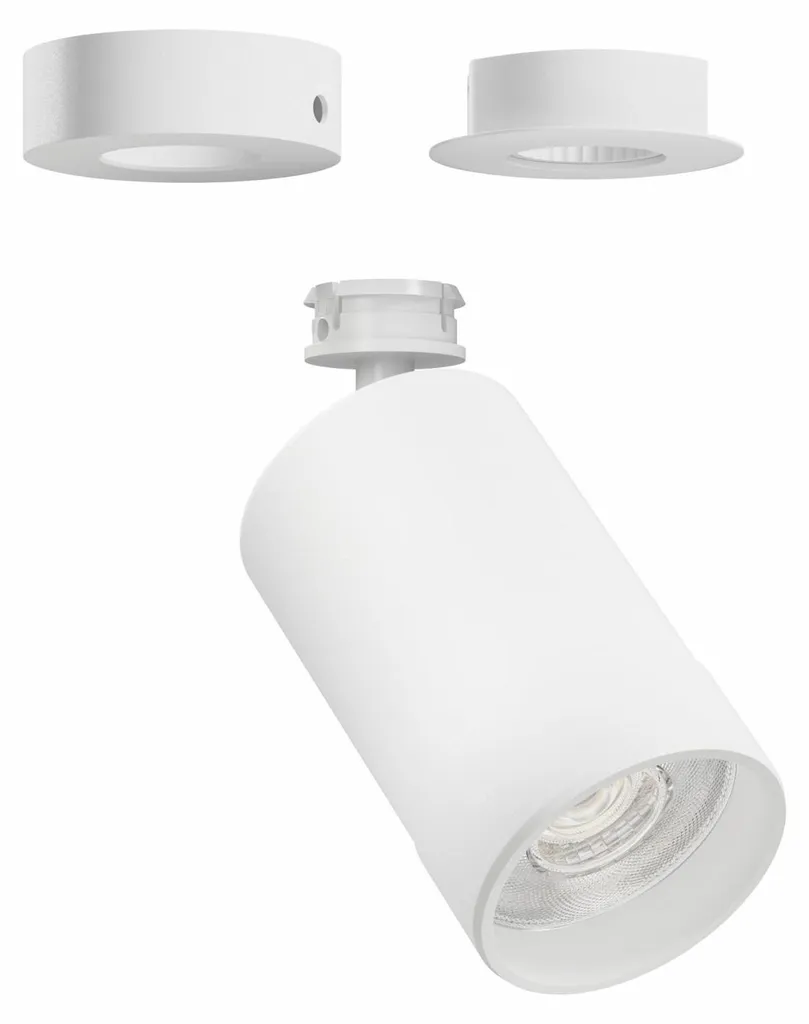 Projecteur LED Crown Base 25W Blanc Mat Orientable avec Switch CCT