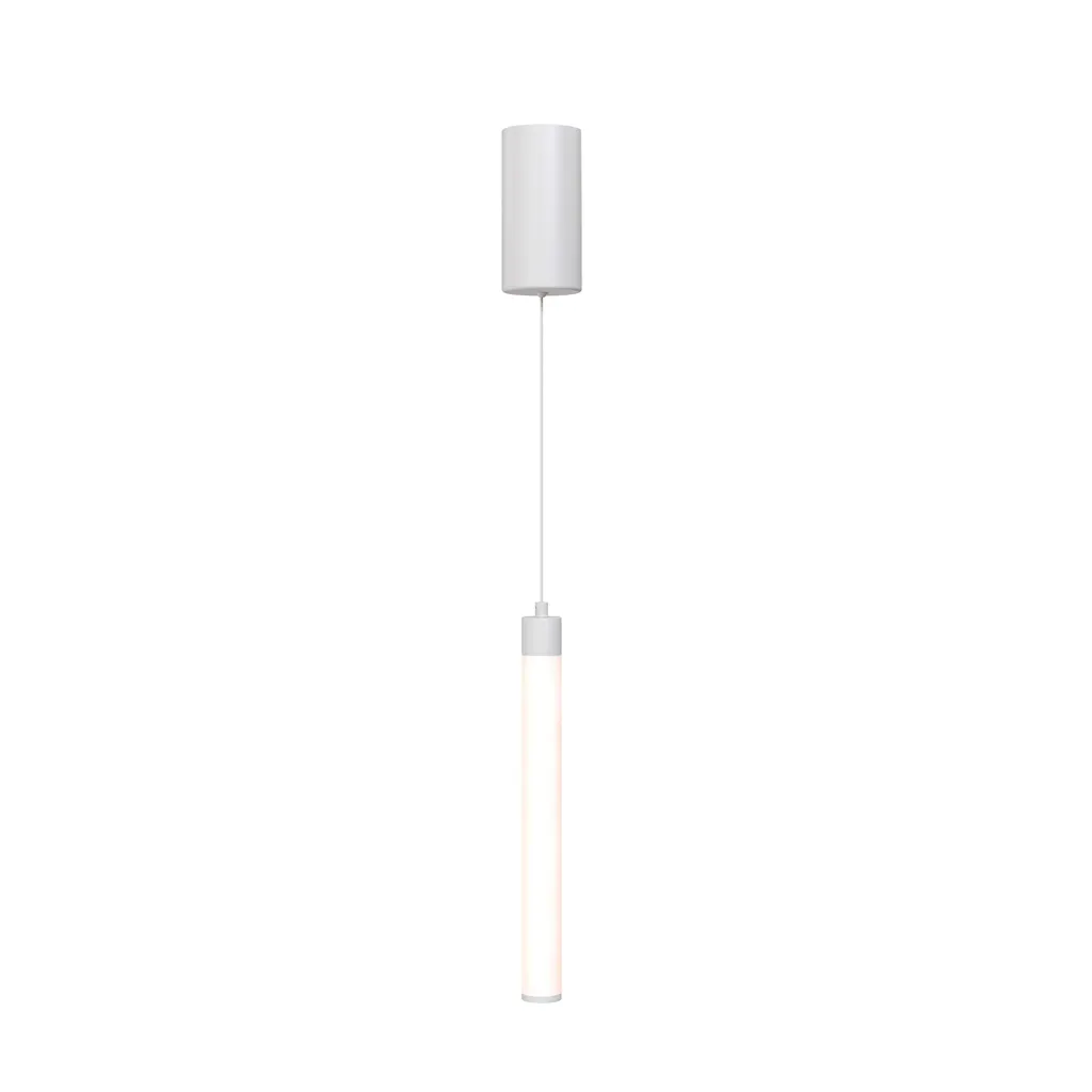 Lampada a sospensione a LED, regolabile in altezza, bianco opaco