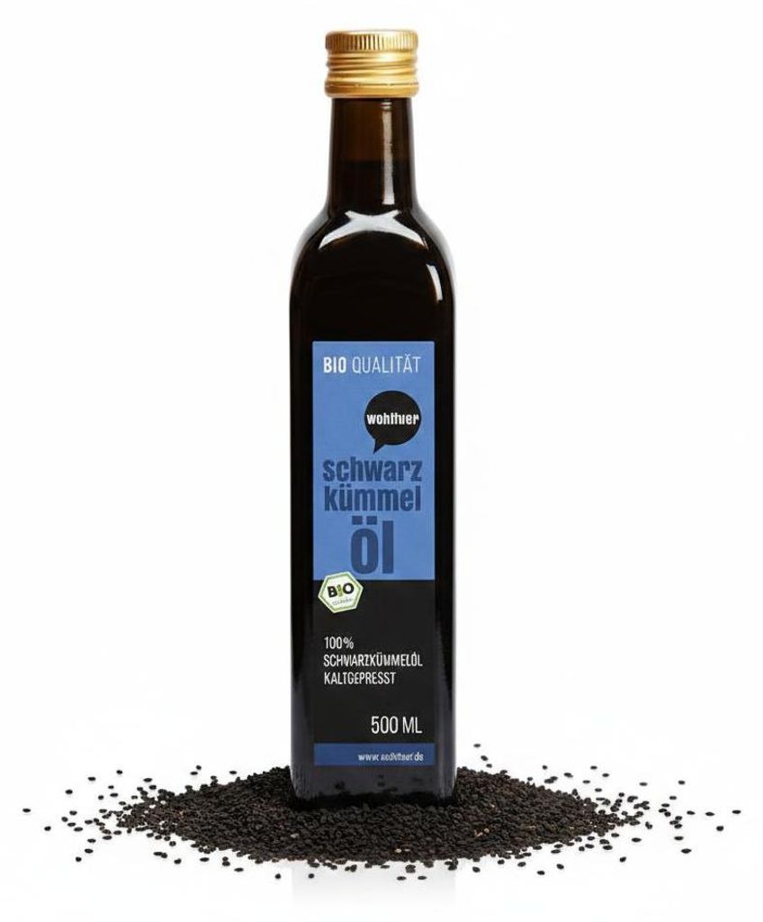 Wohltuer  Schwarzkümmel Öl 500 ml - Kaltgepresst Produktbild 