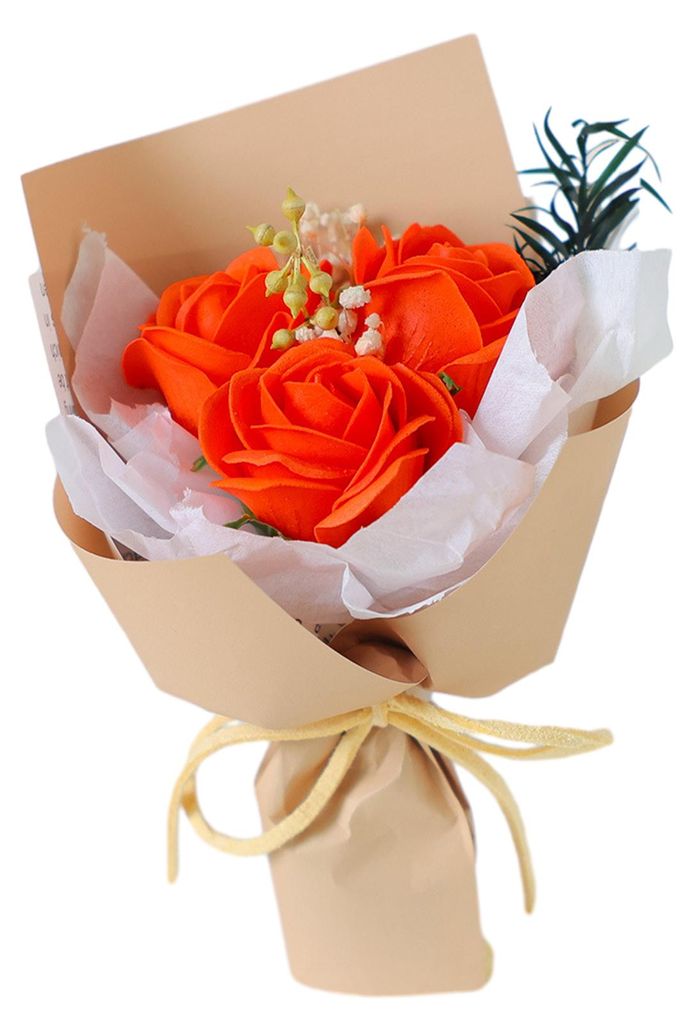 Mini-Kunstblumenstrauß, duftende Seife, Rosen-Sonnenblumen-Arrangement, konservierte Blumengeschenke für Frauen, Ehefrauen, Freundinnen