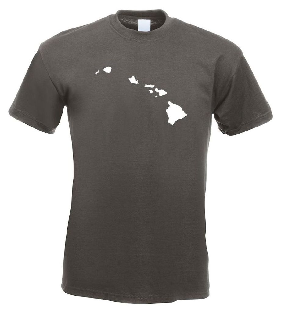 Kiwistar - T-Shirt - Graphit - USA - Hawaii Honululu Herren Funshirt Bedruckt Design Sprüche Spruch Motive - mit Motiv Bedruckt - Funshirt Design ...