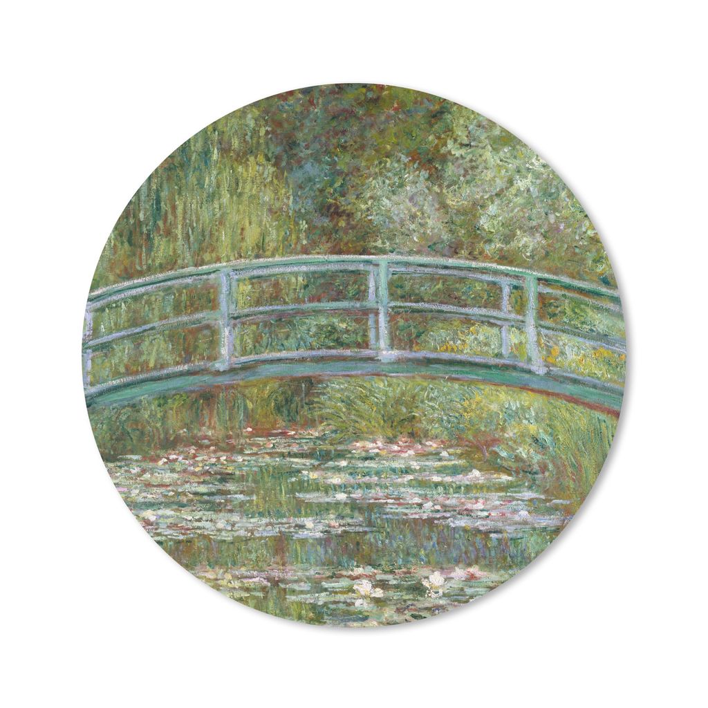 MuchoWow Mauspad Mousepad Die japanische Brücke und die Seerosen - Claude Monet 20x20 cm - Mousepads - Maus Mat - Pad - Mausunterlage - Schreibt...
