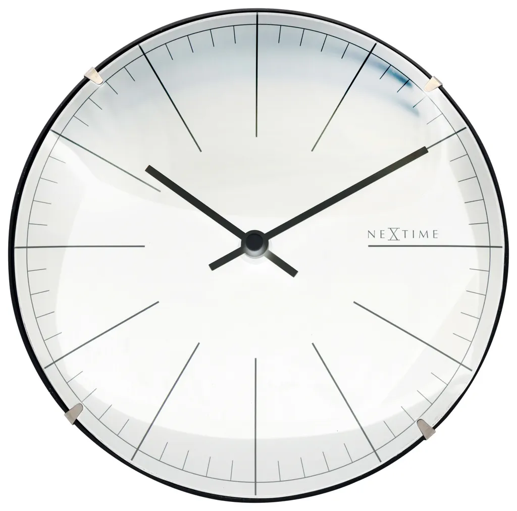 Petite Horloge Murale Noire 20cm pour Bureau ou Cuisine NeXtime 3506
