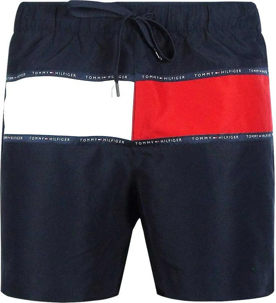 Short de bain Tommy Hilfiger SY2163 Noir XL Séchage Rapide Confort