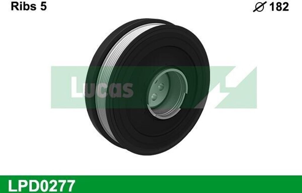LUCAS LPD0277 Riemenscheibe Kurbelwelle für BMW 3 Touring (E91) 5-Rippen