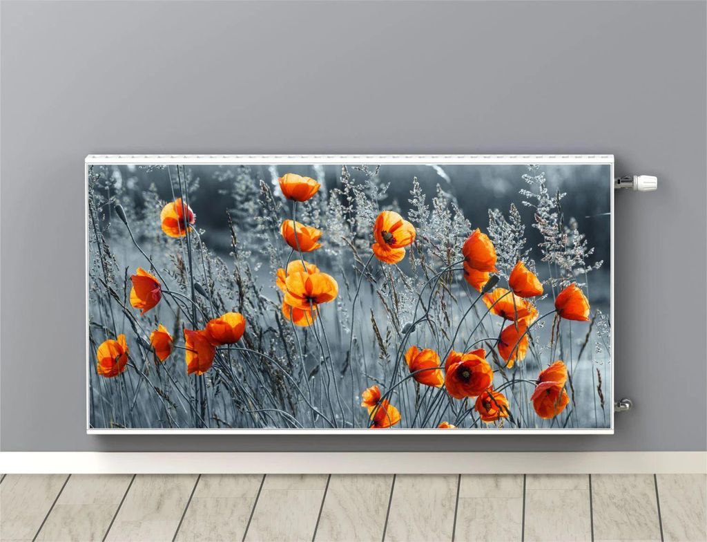 Couverture magnétique pour le radiateur. Tapis décoratif - Image du produit 