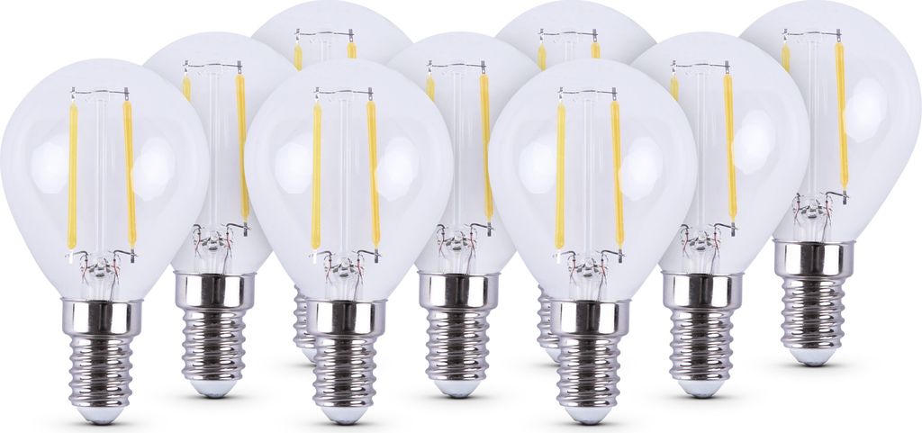 LED Glühbirne Warmweiß E14, Leuchtmittel - Glühlampe 2700K (3er - 9er Pack) Birnenform Energiesparlampe, 15.000 Stunden Lebensdauer, 2 Watt 9er ...
