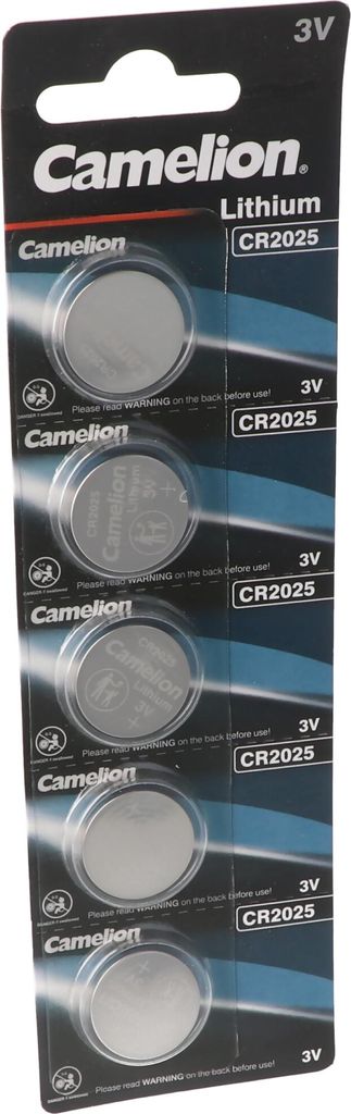 Bateria litowa Camelion CR2025 w praktycznym zestawie 5 Zdjęcie produktu 