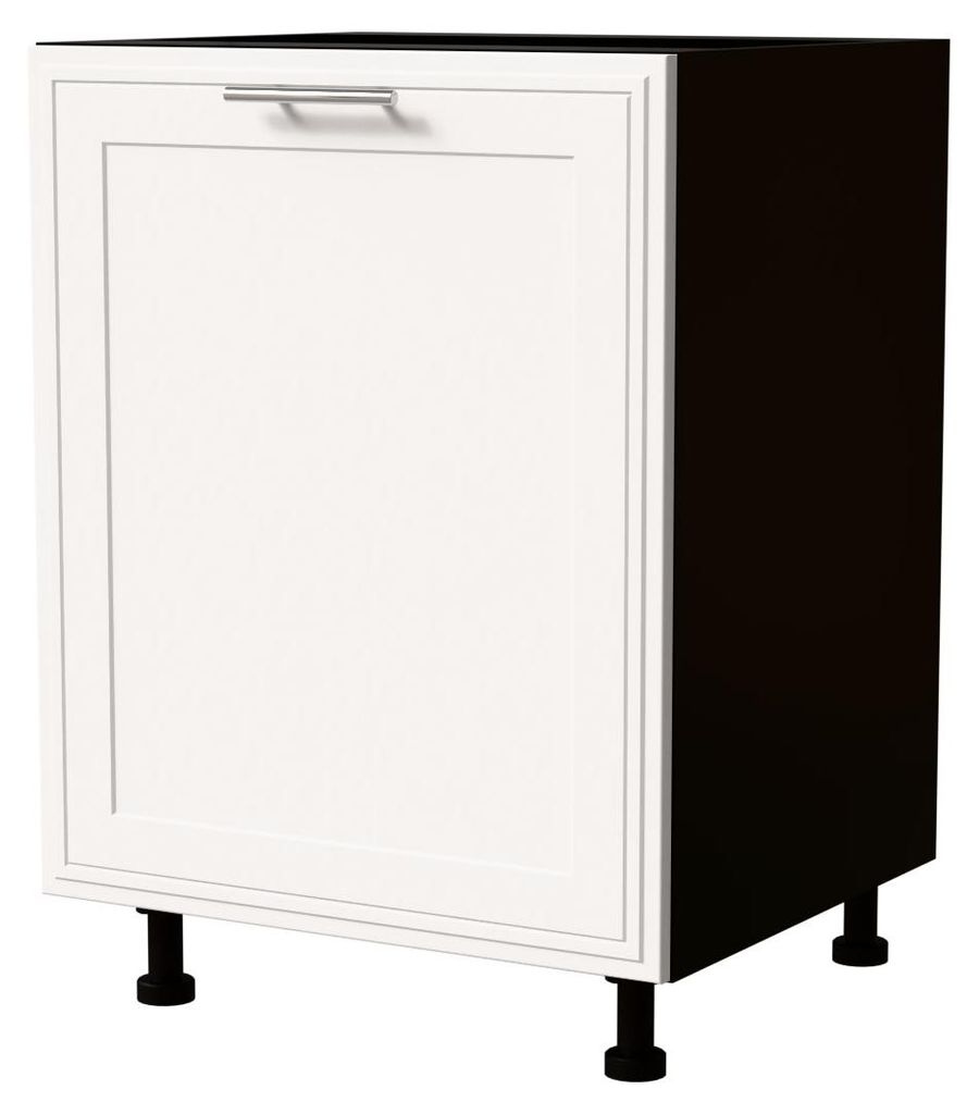 Küchenunterschrank SALO 60x82cm 1-türig matt Farbe wählbar (SL-D1D/60),weiß matt,schwarz