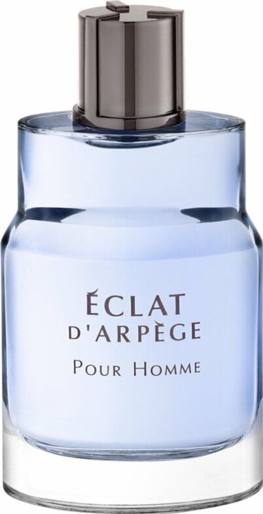 A close-up studio shot of a bottle of Lanvin Éclat d'Arpège Pour Homme Eau de Toilette.
