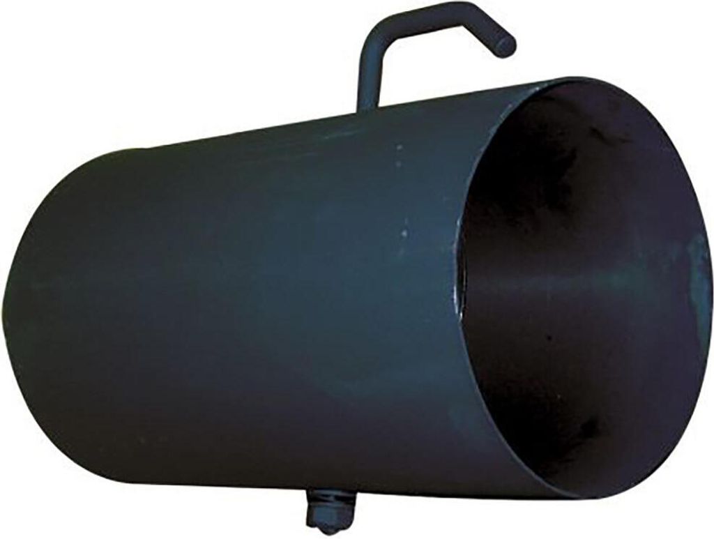 Tubo da fumo 125/0,25 m 1,5 mm con aletta nera Immagine del prodotto 